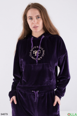 Women's dark purple tracksuit