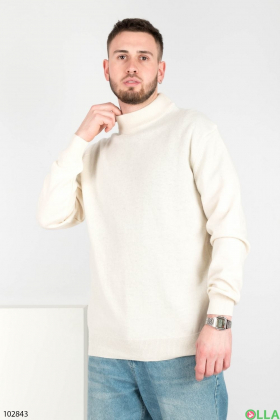 Men's light beige sweater