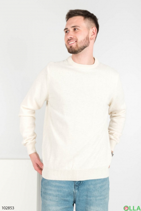 Мужской светло-бежевый свитер