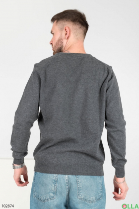 Men's dark gray sweater
