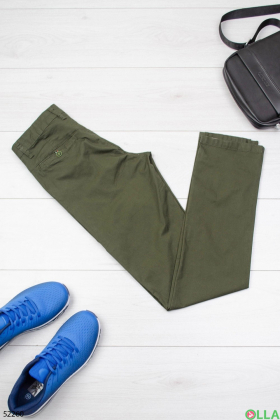 Мужские зеленые брюки