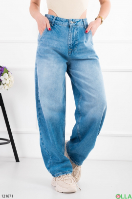 Women's blue palazzo jeans