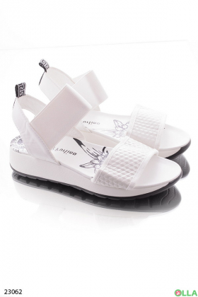 White casual sandals
