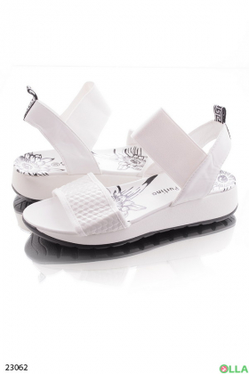 White casual sandals