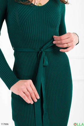 Women's green long sleeve dress