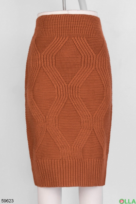 Women's knitted skirt suit