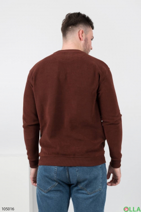 Мужской свитер терракотового цвета