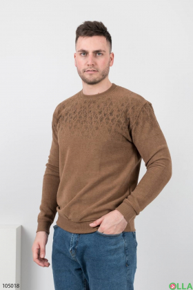 Мужской темно-бежевый свитер