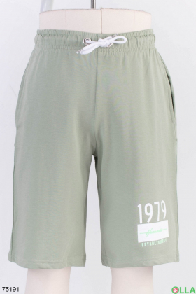 Чоловічі зелені спортивні шорти