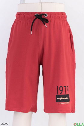 Чоловічі червоні спортивні шорти