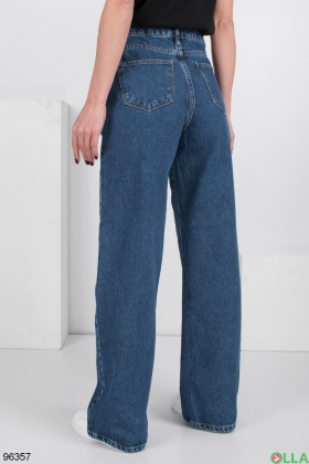 Women's dark blue flared jeans