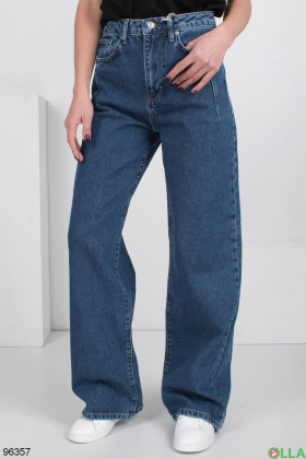 Women's dark blue flared jeans