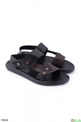 Men's black-brown sandals