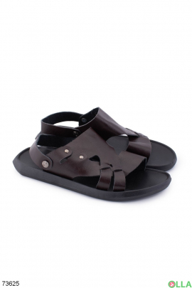 Men's dark brown sandals
