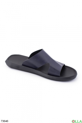 Men's dark blue flip flops