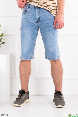 Чоловічі блакитні джинсові шорти