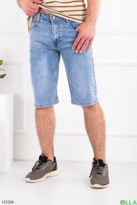 Мужские голубые джинсовые шорты 