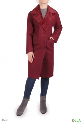 Женское кашемировое пальто из искусственного кашемира