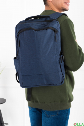 Men's blue backpack
