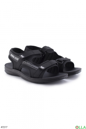Men's black sandals
