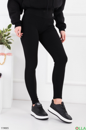 Women's black leggings