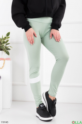 Women's light green leggings