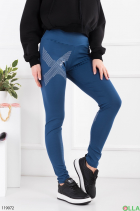 Women's blue leggings