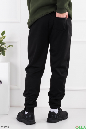 Чоловічі чорні спортивні брюки