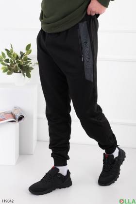 Чоловічі чорні спортивні брюки