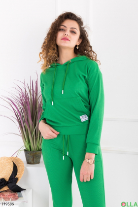 Жіночий зелений спортивний костюм
