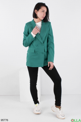 Женский зеленый пиджак