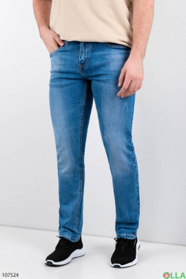 Чоловічі блакитні джинси