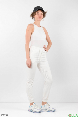 Women's white trousers