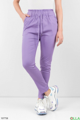 Жіночі лилові брюки