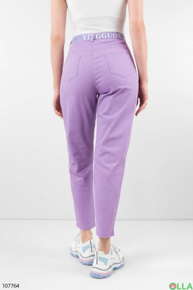 Жіночі лилові брюки