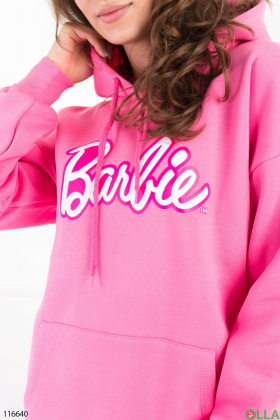 Women's pink fleece hoodie