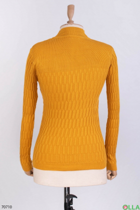 Women's orange knit golf