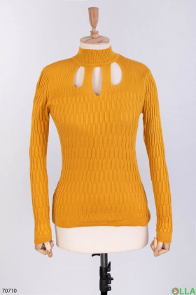 Women's orange knit golf
