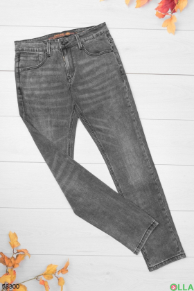 Мужские серые джинсы