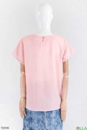 Женская розовая блузка