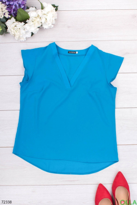 Женская синяя блузка