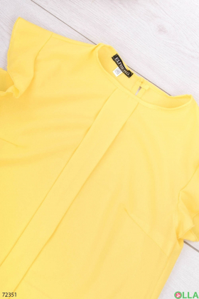Женская желтая блузка
