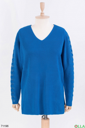 Жіночий синій светр