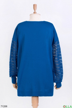 Жіночий синій светр