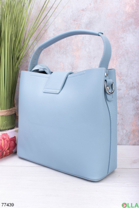 Женская голубая сумка