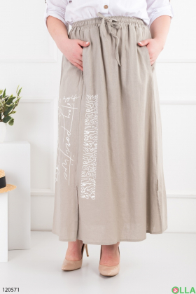 Women's beige batal skirt