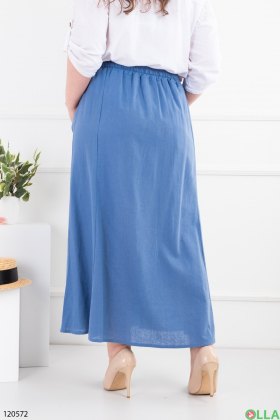 Women's blue batal skirt