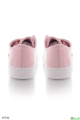 Women's pink studded sneakers