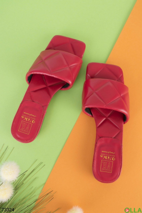 Women's red slippers