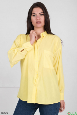 Женская желтая рубашка